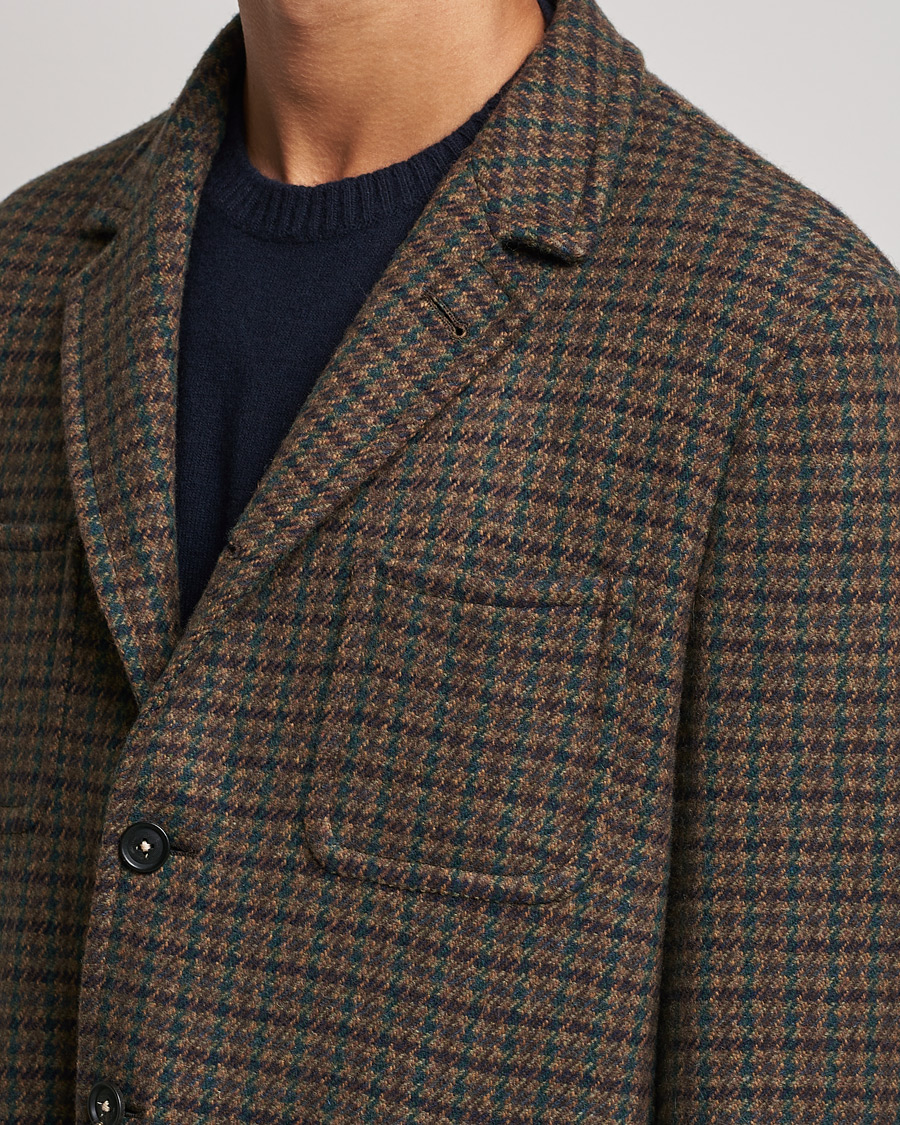 Men | Coats & Jackets | Massimo Alba | Soft Tweed Jacket Bosco Check