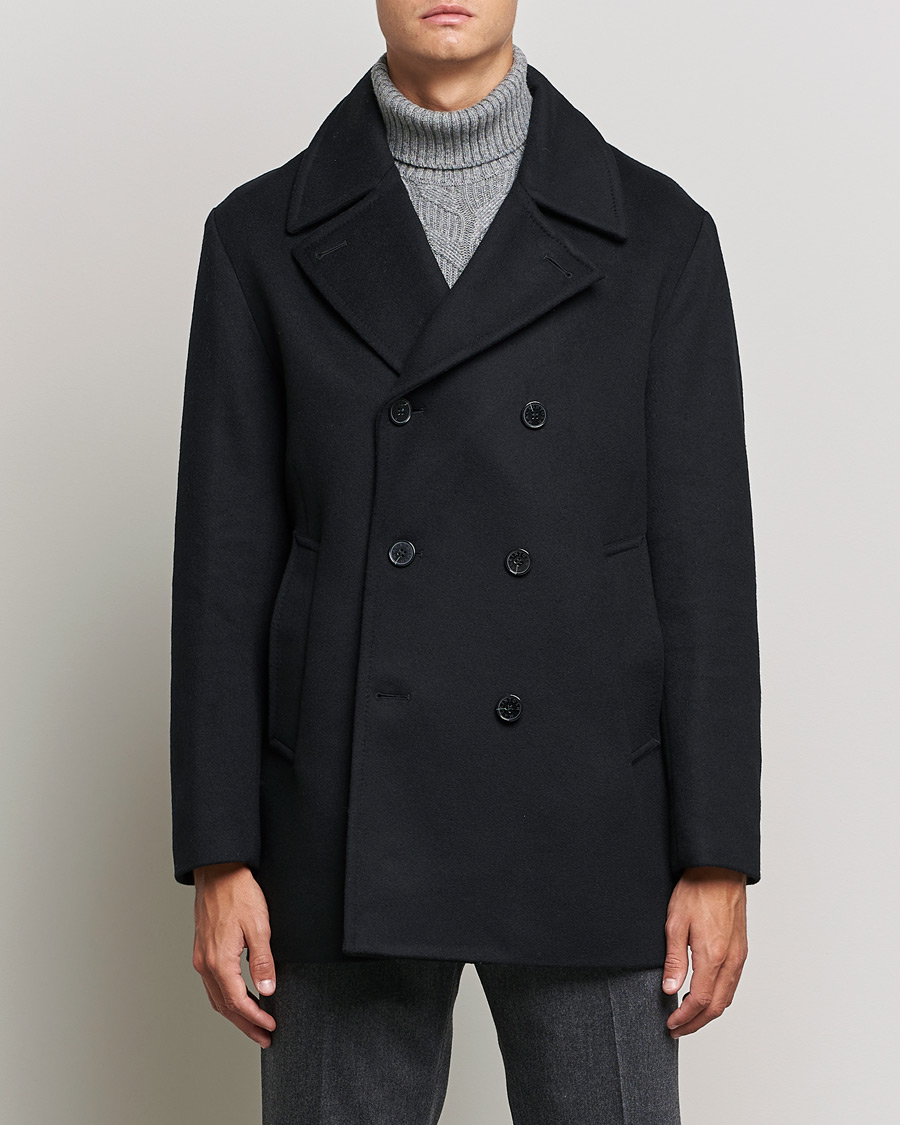 Men | Formal jackets | Mackintosh | Dalton Wool/Cashmere Peacoat Black