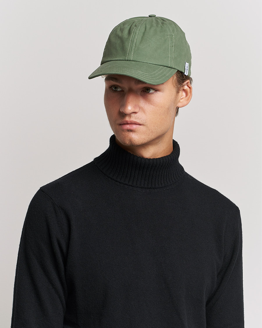 Men | Mackintosh Tipping Baseball Cap Winter Moss | Mackintosh | Tipping Baseball Cap Winter Moss