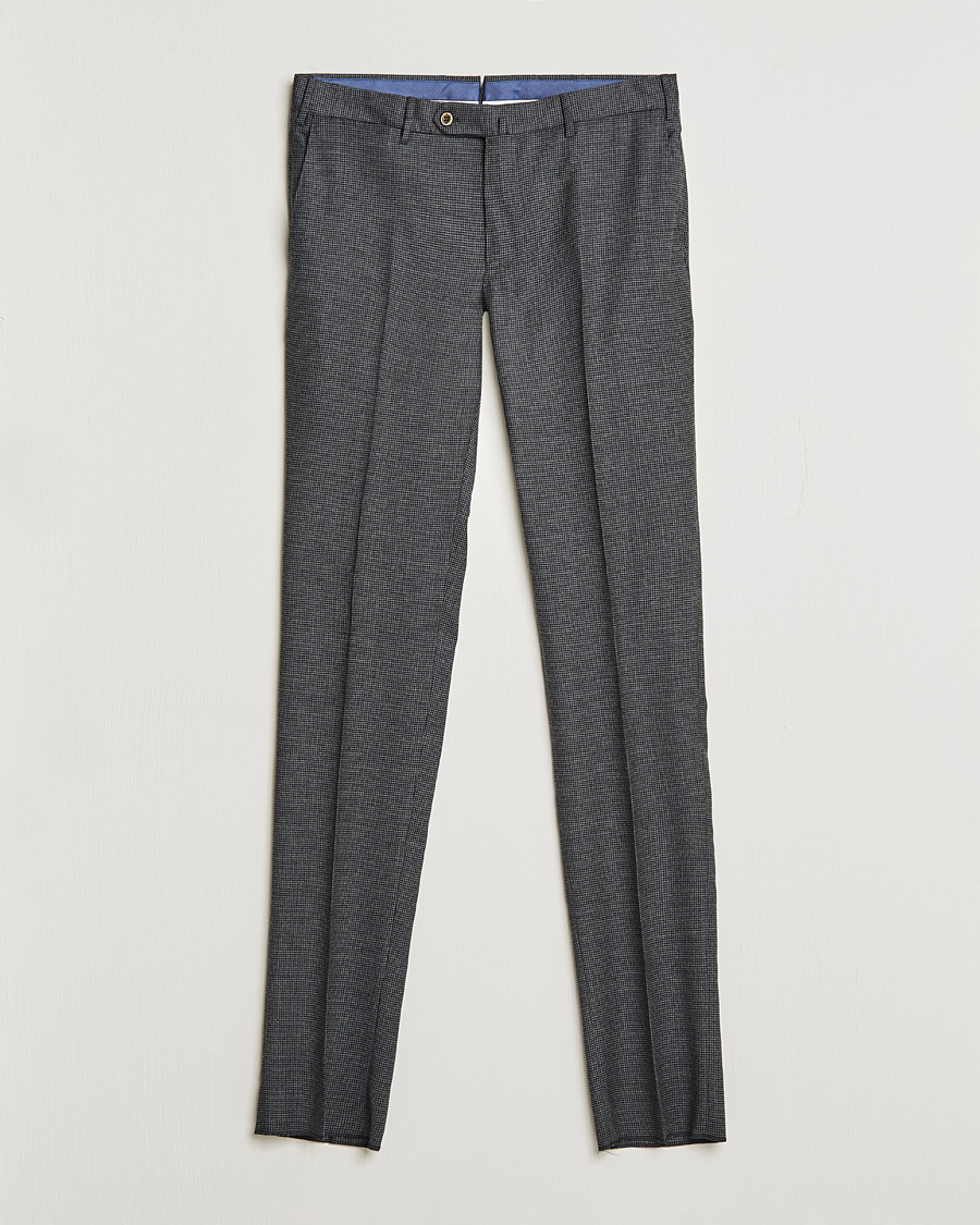Men | Trousers | PT01 | Slim Fit Glencheck Wool Trousers Medium Grey