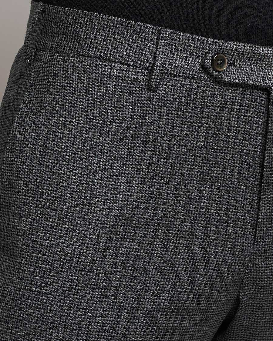 Men | Trousers | PT01 | Slim Fit Glencheck Wool Trousers Medium Grey