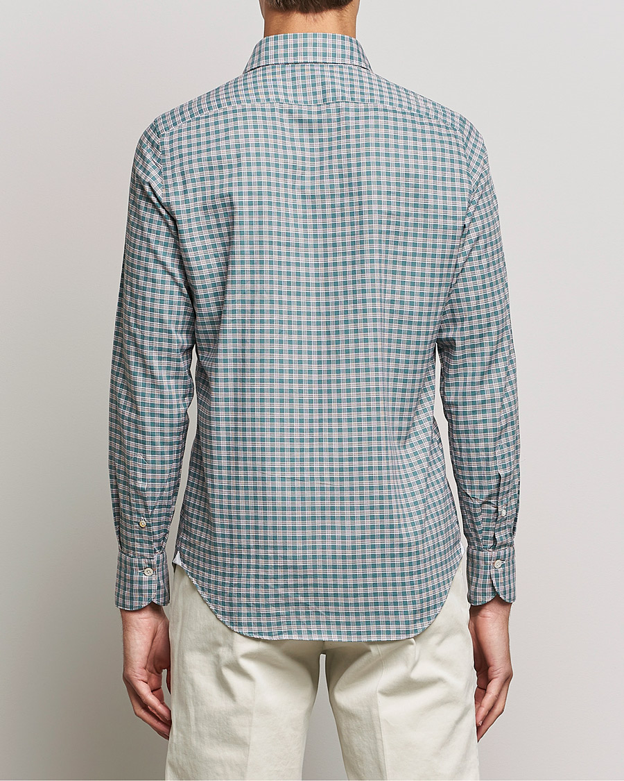 Men | Shirts | Finamore Napoli | Tokyo Slim Shirt Green Check
