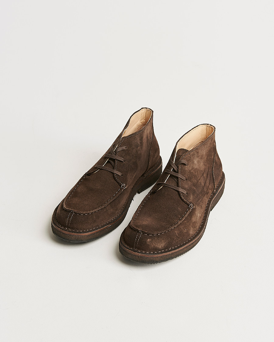 Men | Shoes | Astorflex | Markflex Lined Chukka Boot Dark Brown Suede