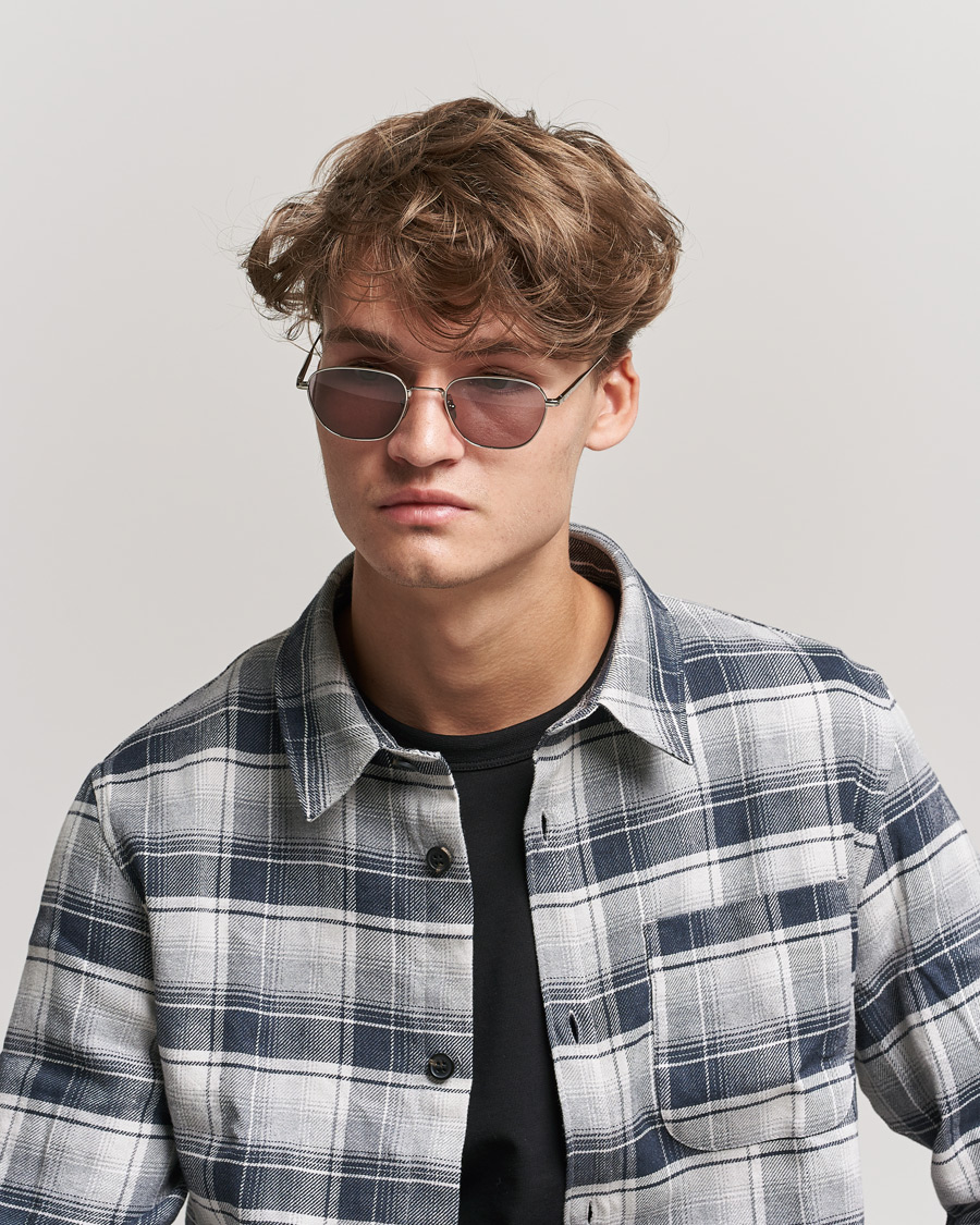 Men | D-frame Sunglasses | CHIMI | Polygon Sunglasses Silver/Grey