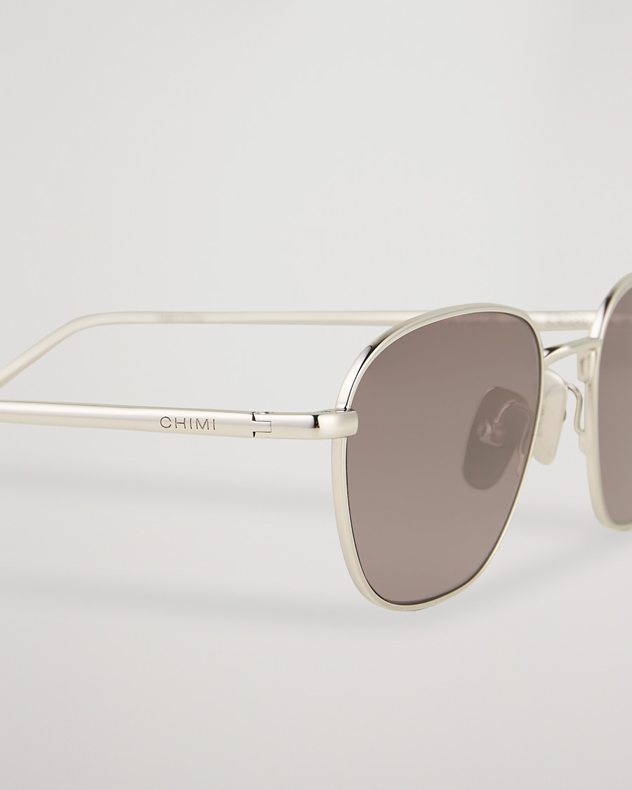 Men | CHIMI Polygon Sunglasses Silver/Grey | CHIMI | Polygon Sunglasses Silver/Grey