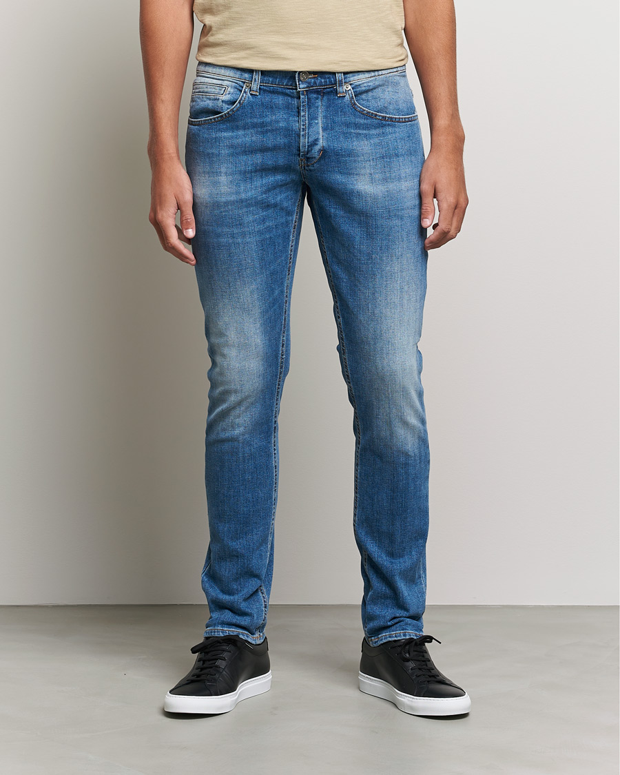 Men | Jeans | Dondup | George Destroyed Jeans Blue