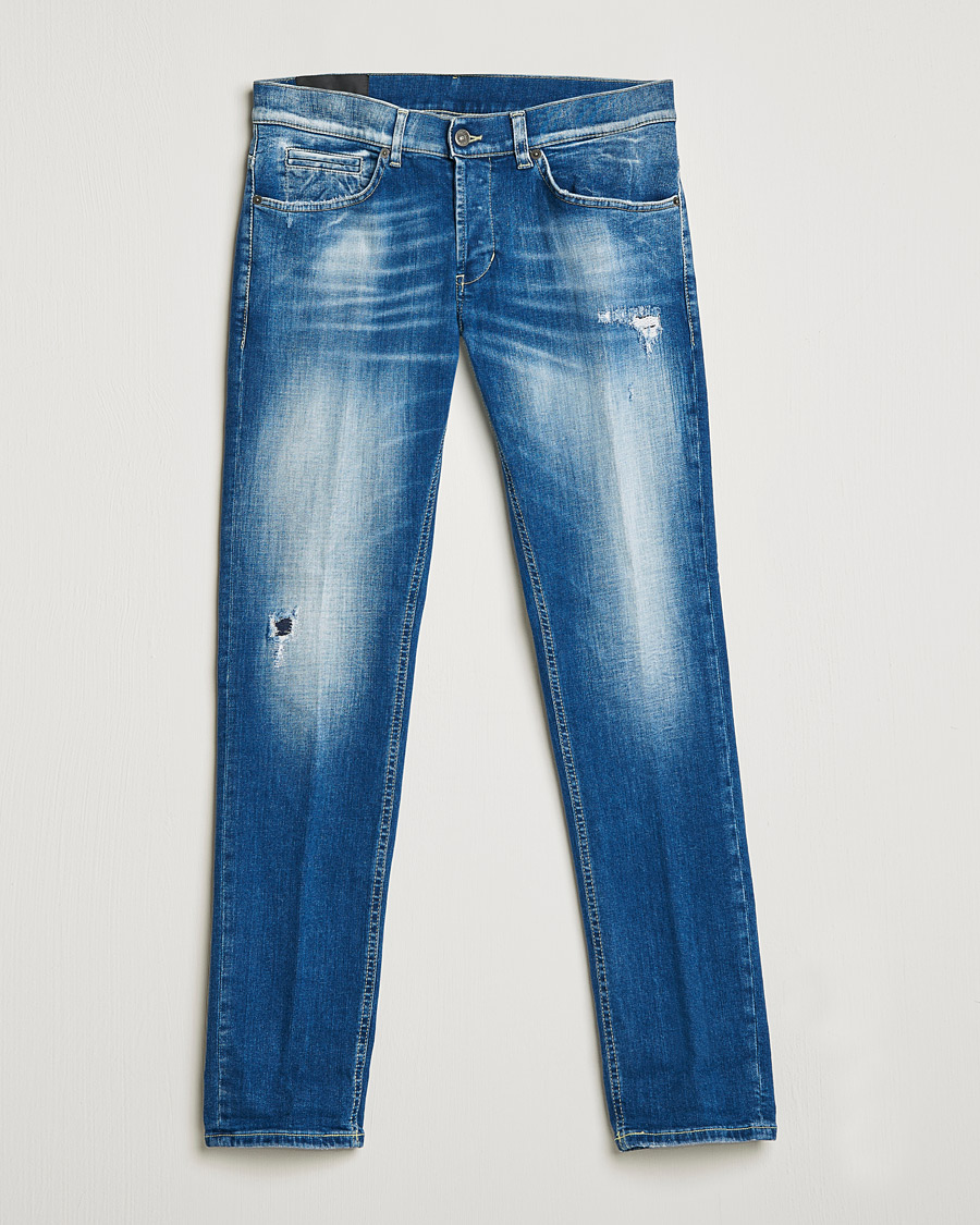 Men | Jeans | Dondup | George Destroyed Jeans Blue