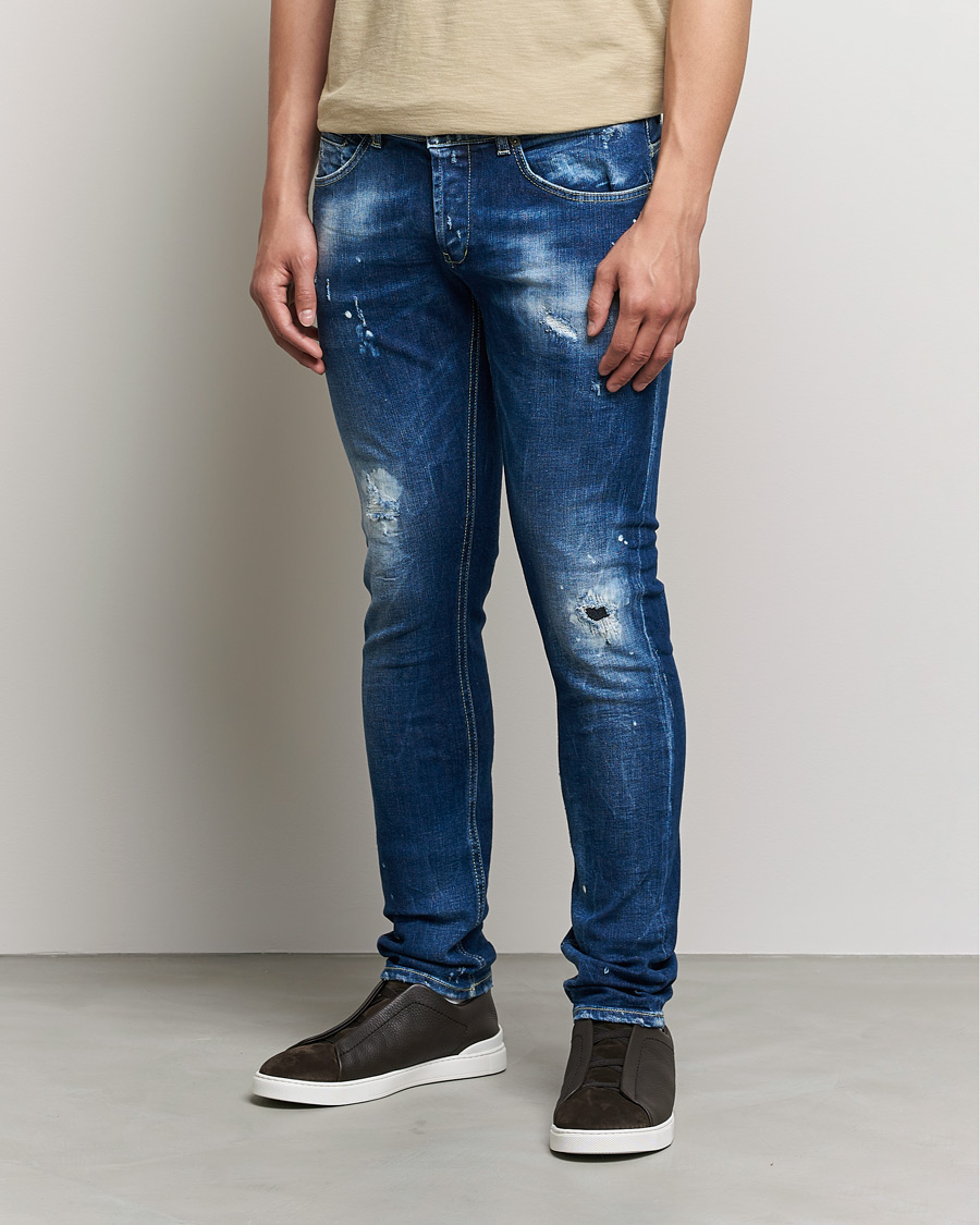 Men | Slim fit | Dondup | George Destroyed Jeans Blue