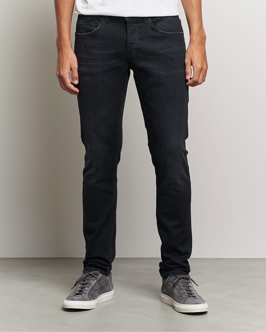 Men | Jeans | Dondup | George Destroyed Jeans Black