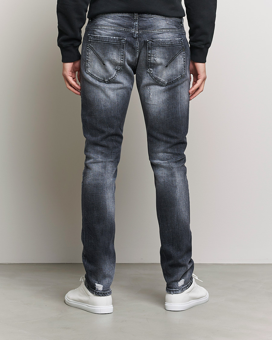 Men | Jeans | Dondup | George Destroyed Jeans Grey/Black