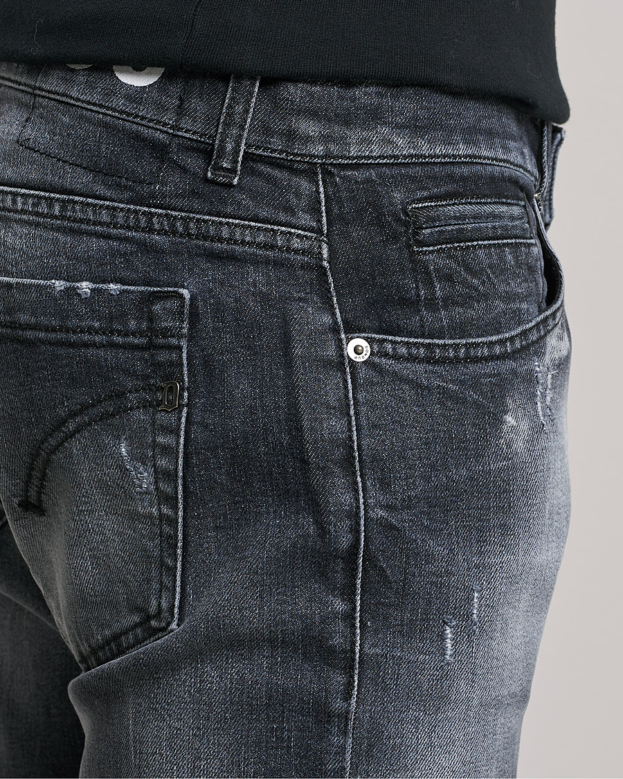 Men | Jeans | Dondup | George Destroyed Jeans Grey/Black
