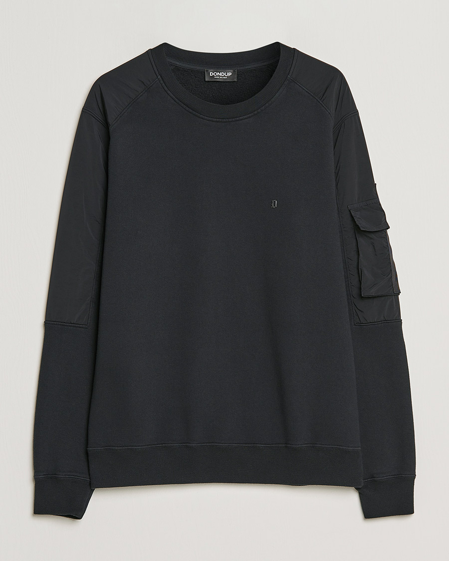 Men | Sweaters & Knitwear | Dondup | Felpa Crew Neck Sweatshirt Black