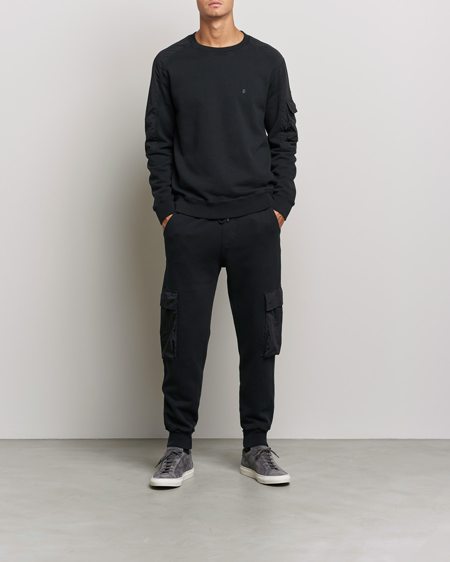 Men | Sweaters & Knitwear | Dondup | Felpa Crew Neck Sweatshirt Black
