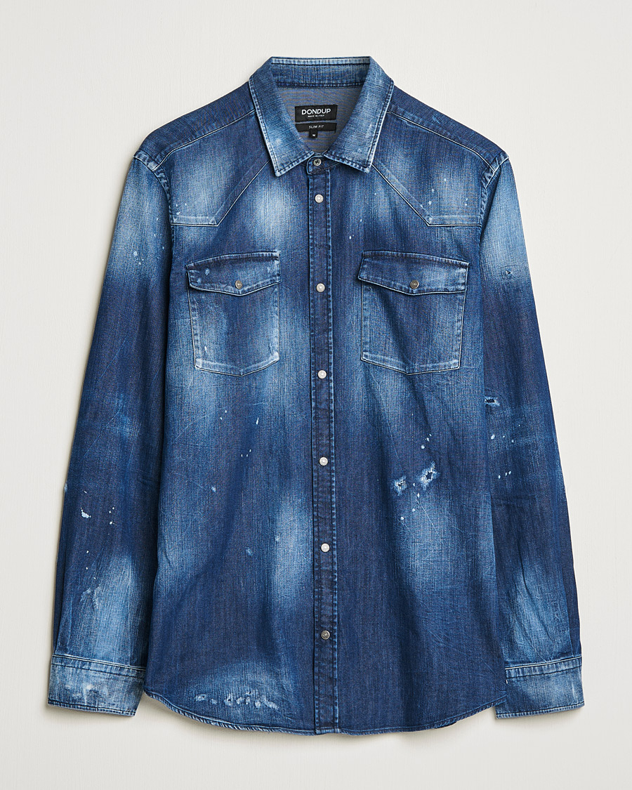 Men | Shirts | Dondup | Denim Shirt Blue