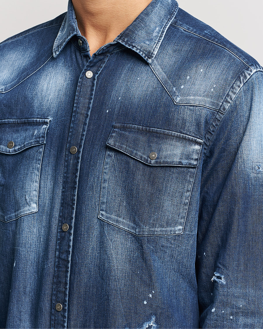 Men | Shirts | Dondup | Denim Shirt Blue