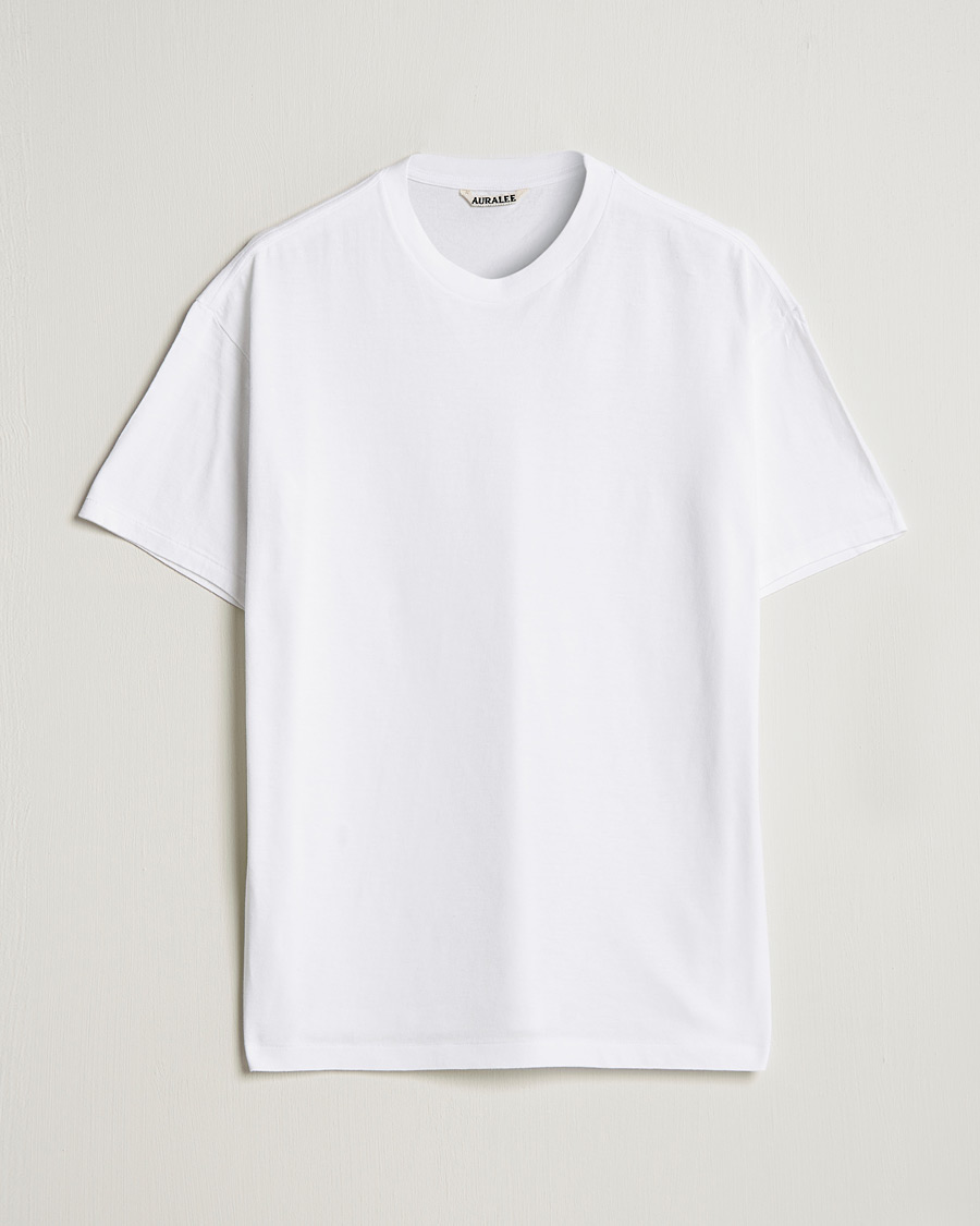 Men | Japanese Department | Auralee | Seamless Crewneck T-Shirt White
