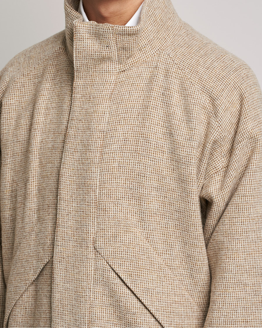 Men | Coats & Jackets | Auralee | Light Tweed Zip Blouson Beige