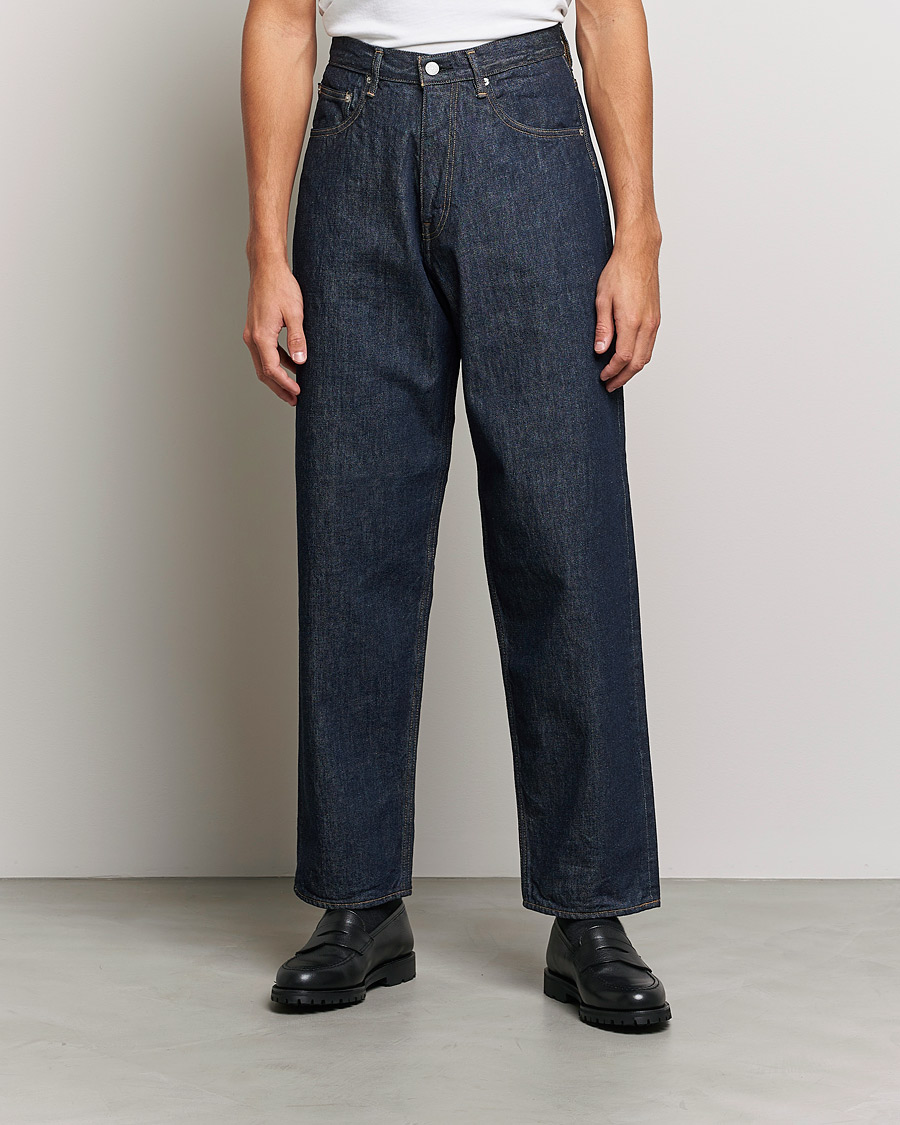 Men | Jeans | Auralee | Wide Denim Pants Dark Indigo