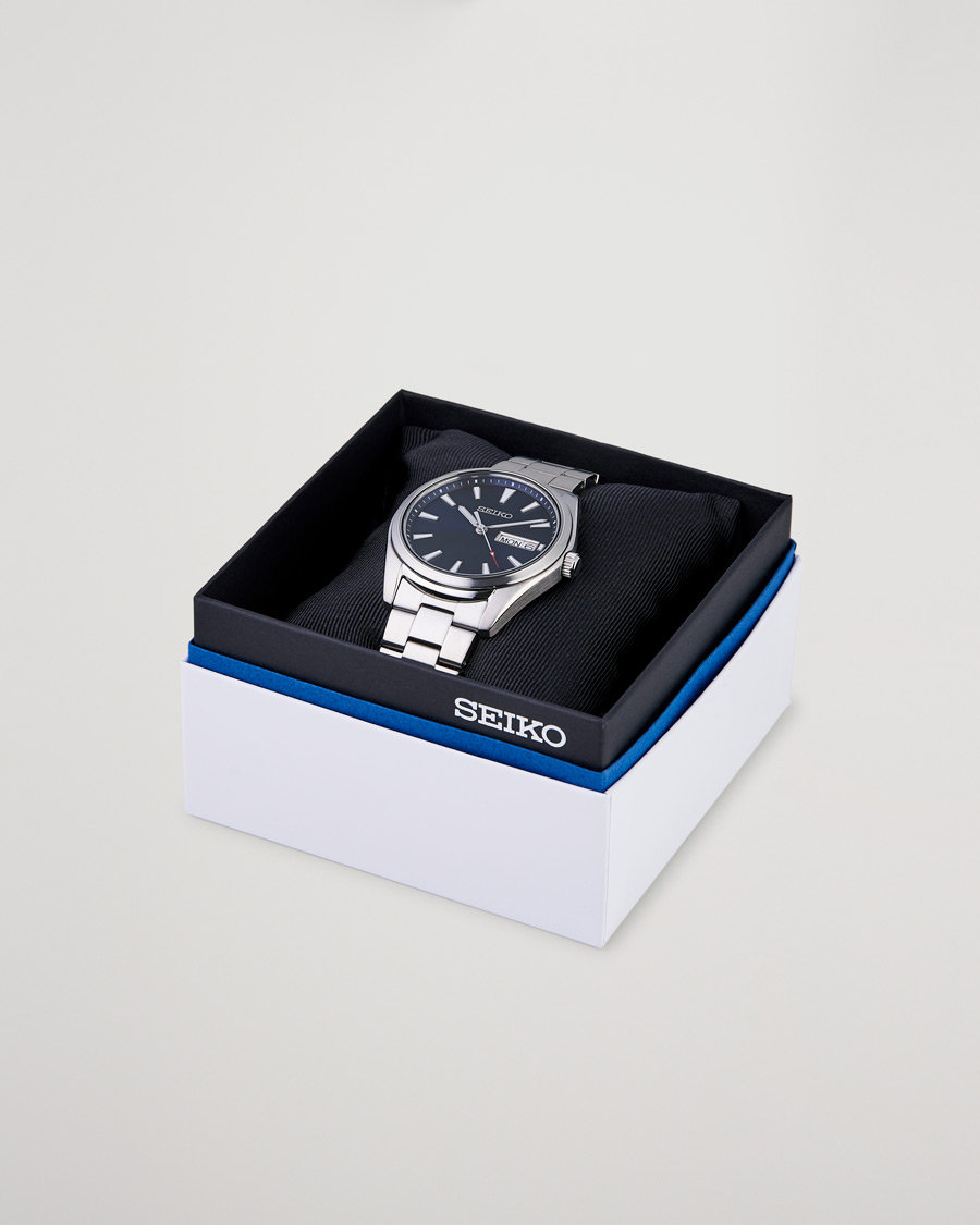 Seiko Classic Day Date 40mm Steel Blue Dial at 