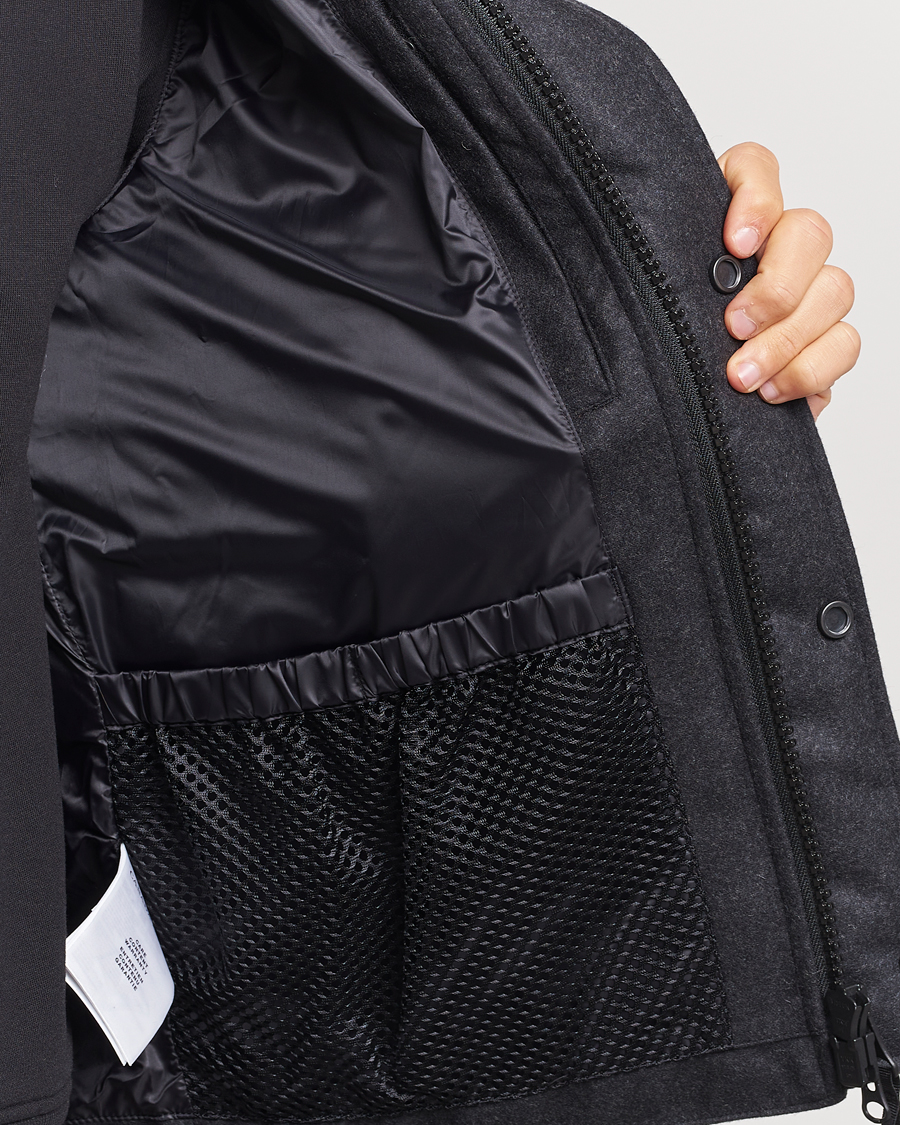 Men | Coats & Jackets | Canada Goose Black Label | Canada Goose Garson Wool Vest Carbon Melange