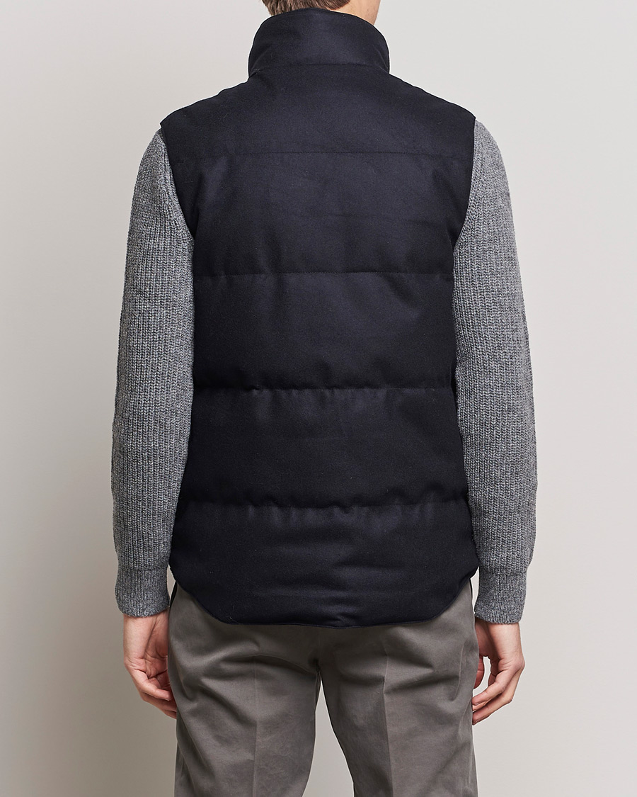 Men | Gilets | Canada Goose Black Label | Canada Goose Garson Wool Vest Atlantic Navy Melange