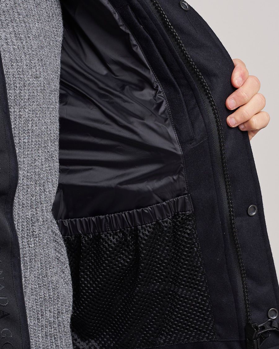 Men | Gilets | Canada Goose Black Label | Canada Goose Garson Wool Vest Atlantic Navy Melange