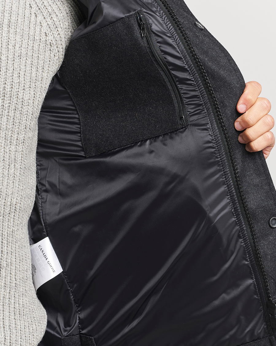 Men | Coats & Jackets | Canada Goose | Macmillan Wool Parka Carbon Melange
