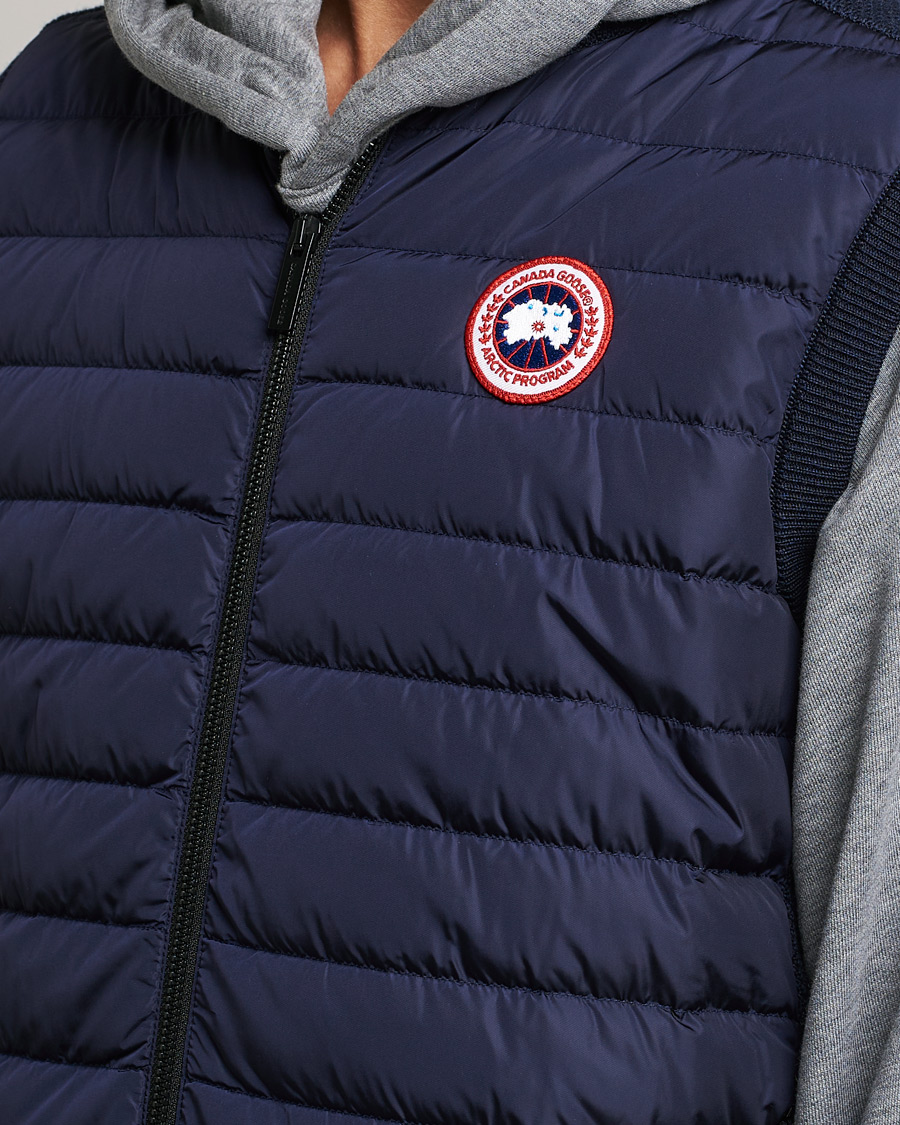 Men | Gilets | Canada Goose | Hybridge Knit Vest Navy