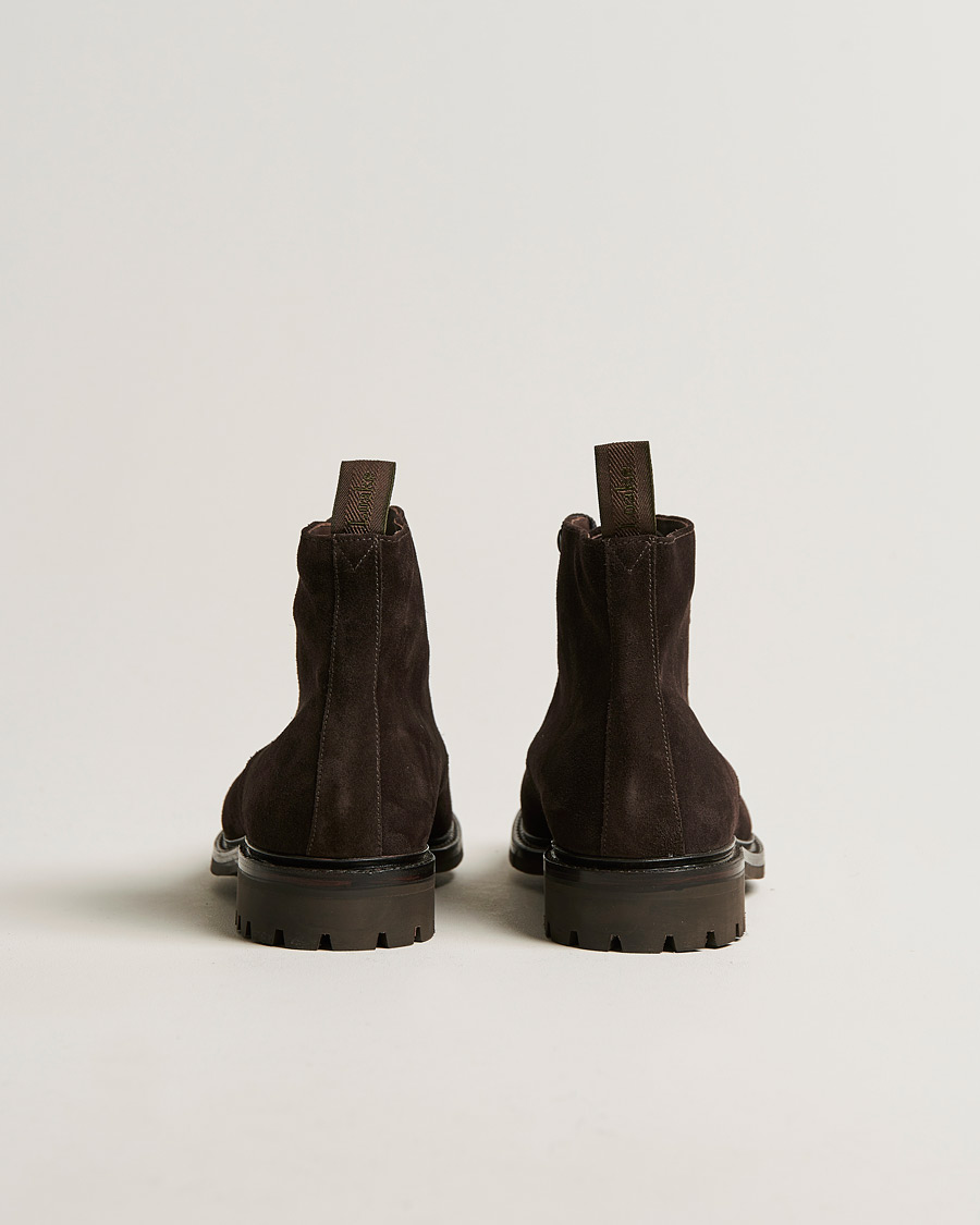 Men | Boots | Loake 1880 | Sedbergh Suede Derby Boot  Dark Chocolate