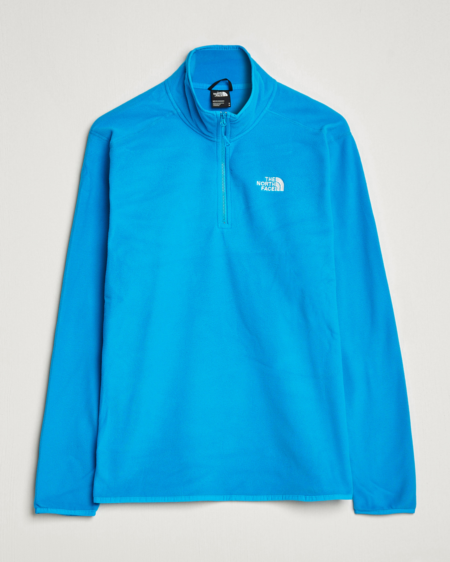 Men | Sweaters & Knitwear | The North Face | 100 Glacier 1/4 Zip Acoustic Blue