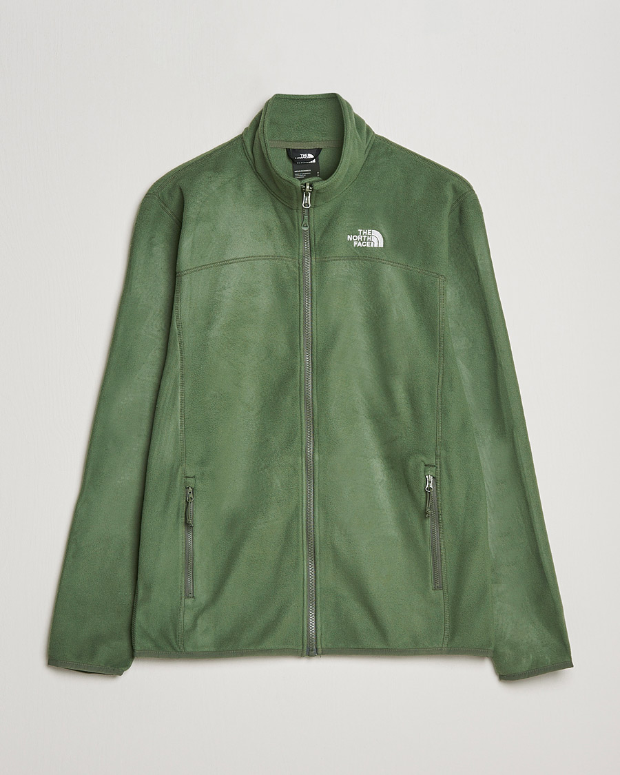 Men | Sweaters & Knitwear | The North Face | 100 Glacier Full Zip Thyme Green
