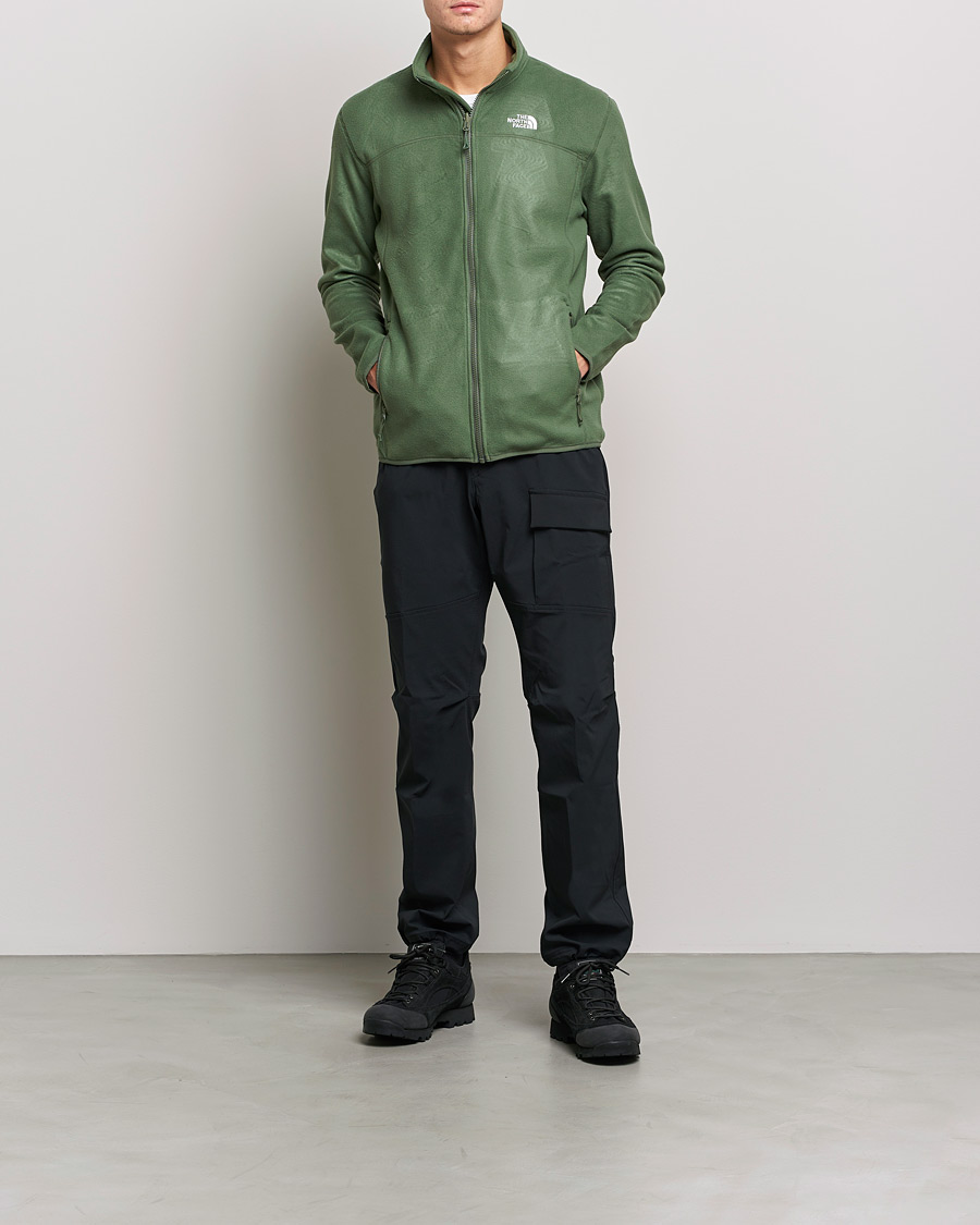 Men | Sweaters & Knitwear | The North Face | 100 Glacier Full Zip Thyme Green