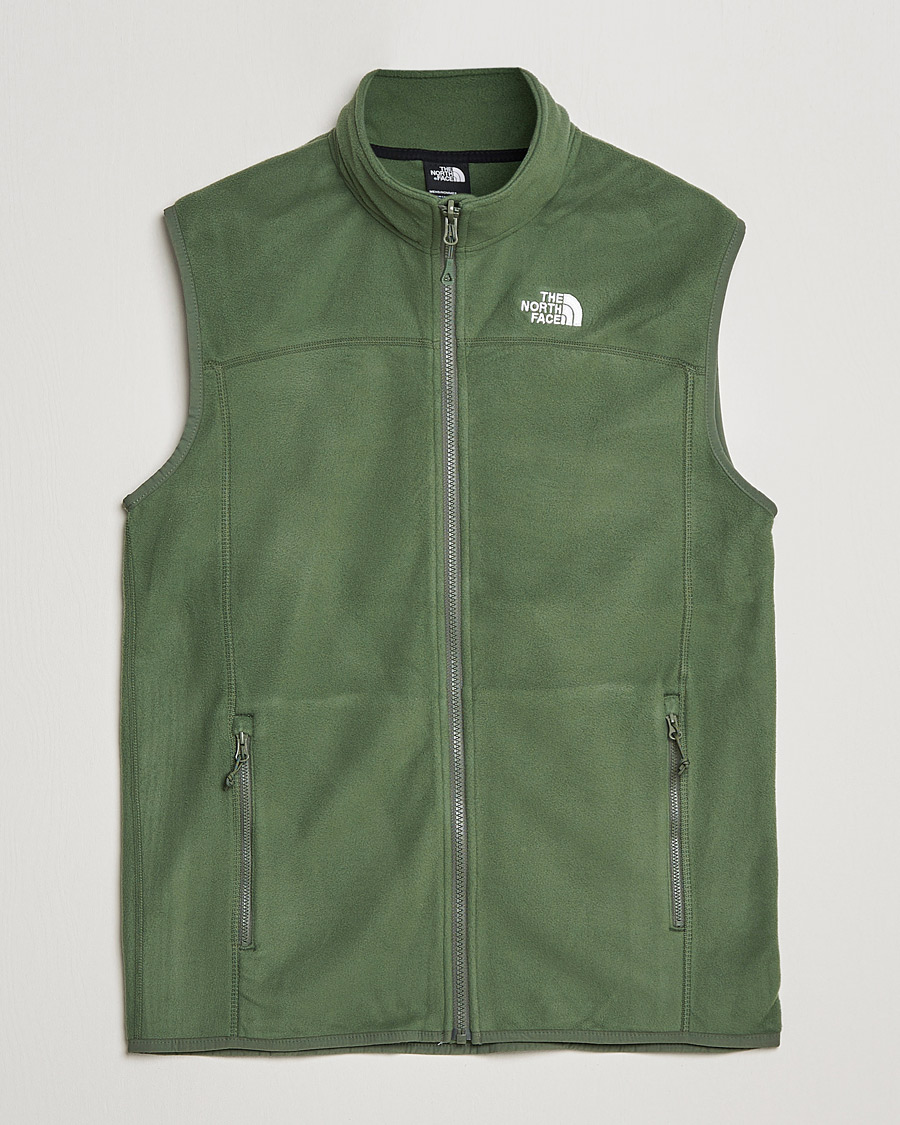 Men | Sweaters & Knitwear | The North Face | 100 Glacier Vest Thyme Green