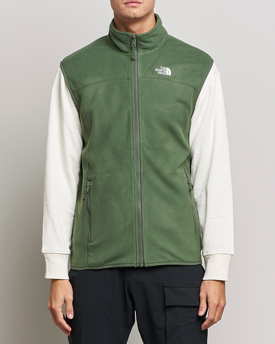 Men | Sweaters & Knitwear | The North Face | 100 Glacier Vest Thyme Green