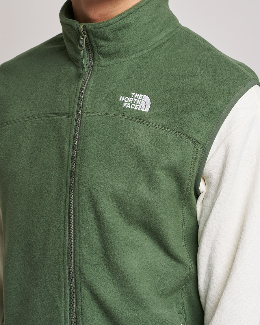 Men | Sweaters & Knitwear | The North Face | 100 Glacier Vest Thyme Green