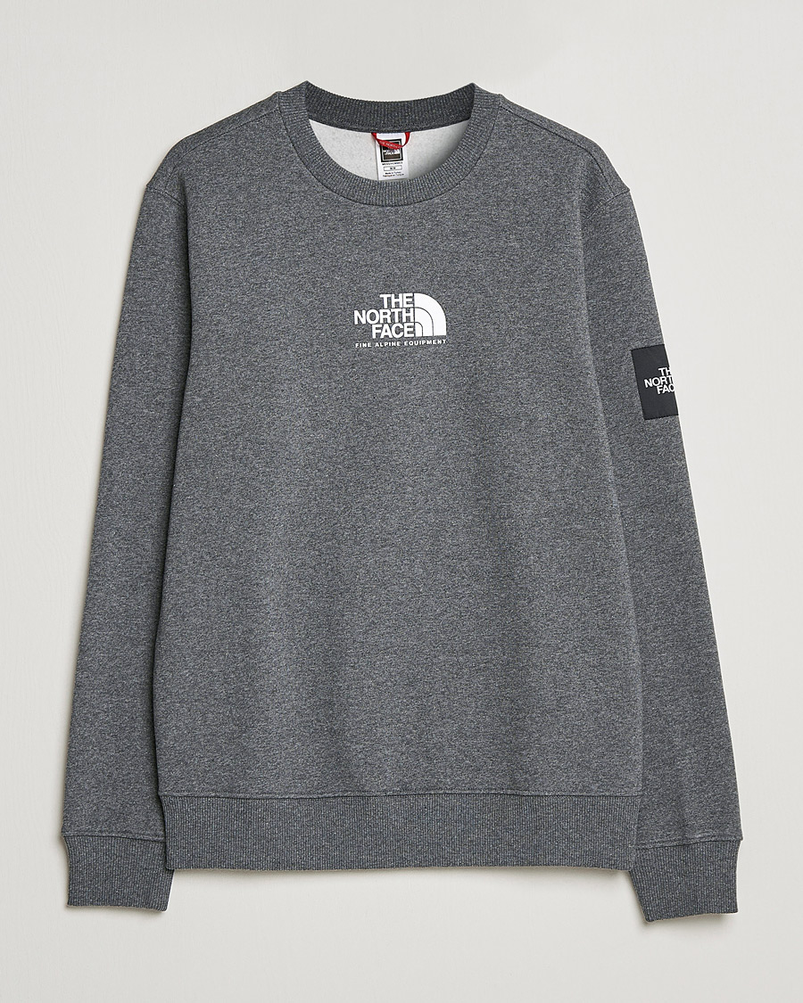 Men | Sweaters & Knitwear | The North Face | Fine Crew Neck Sweatshirt Grey Heather