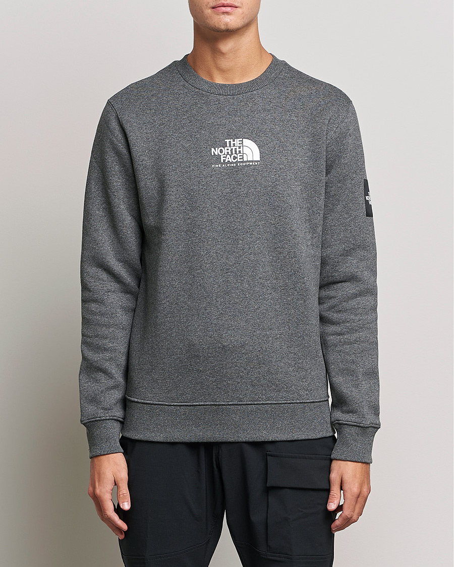 Men | Sweaters & Knitwear | The North Face | Fine Crew Neck Sweatshirt Grey Heather