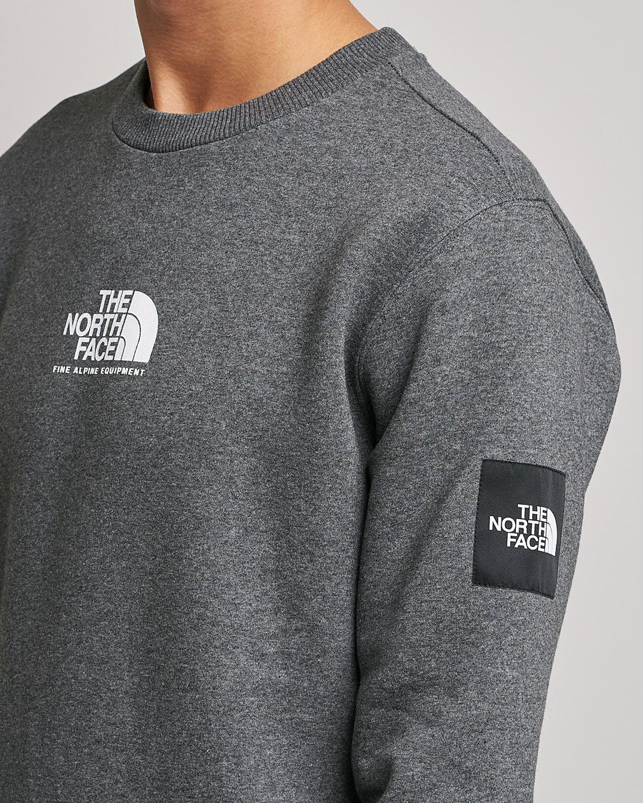 Men | Sweaters & Knitwear | The North Face | Fine Crew Neck Sweatshirt Grey Heather