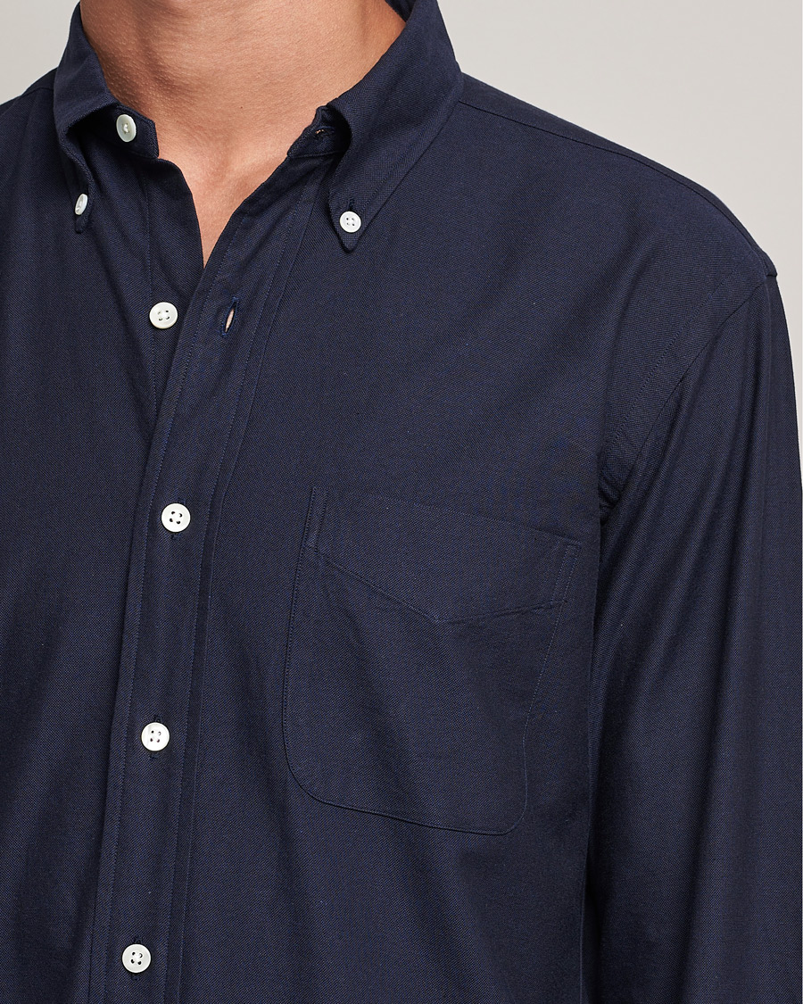 Men | Shirts | Kamakura Shirts | Vintage Ivy Oxford BD Shirt Navy