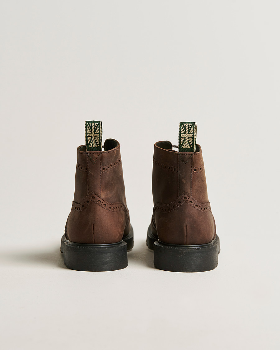 Men | Boots | Design Loake | Gage Heat Sealed Brogue Boot Brown