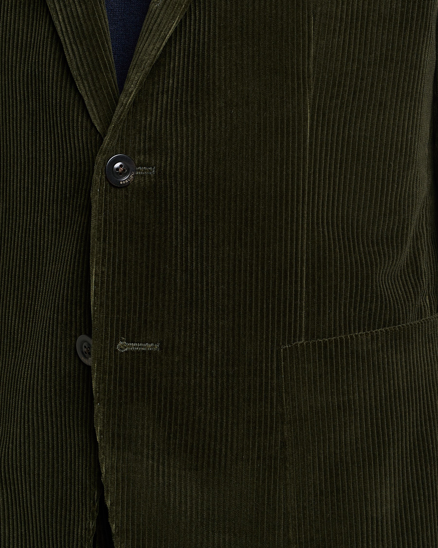 Men | Suits | Boglioli | K Jacket Wale Corduroy Suit Forest Green
