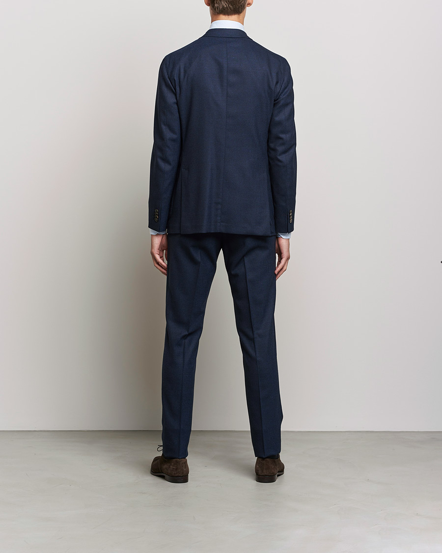 Men | Suits | Boglioli | K Jacket DB Flannel Suit Navy