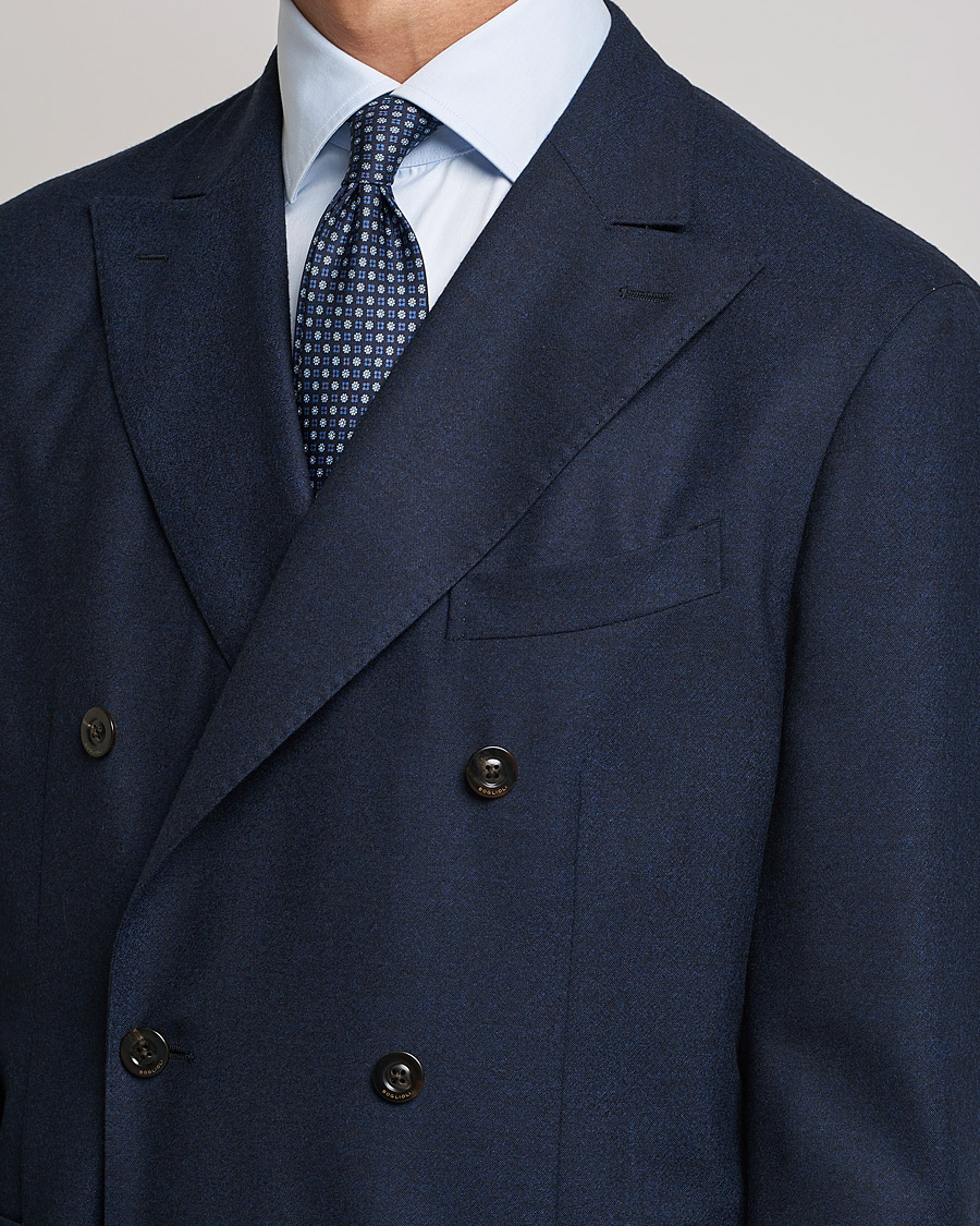 Men | Suits | Boglioli | K Jacket DB Flannel Suit Navy