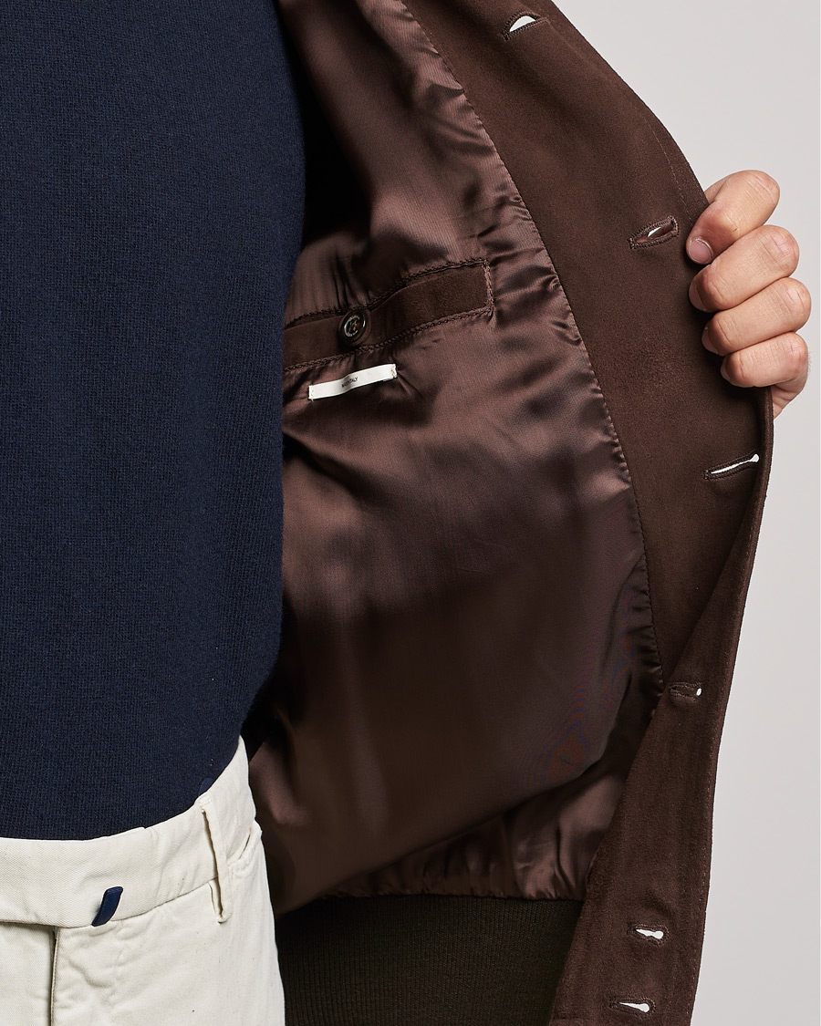 Valstar Valstarino Suede Jacket Dark Brown at CareOfCarl.com