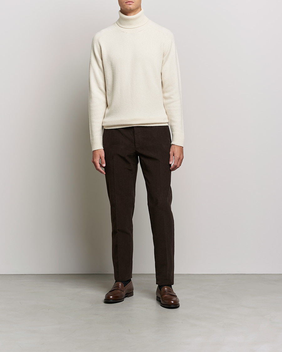 Men | Sweaters & Knitwear | Valstar | Cariaggi Cashmere Rollneck Natural