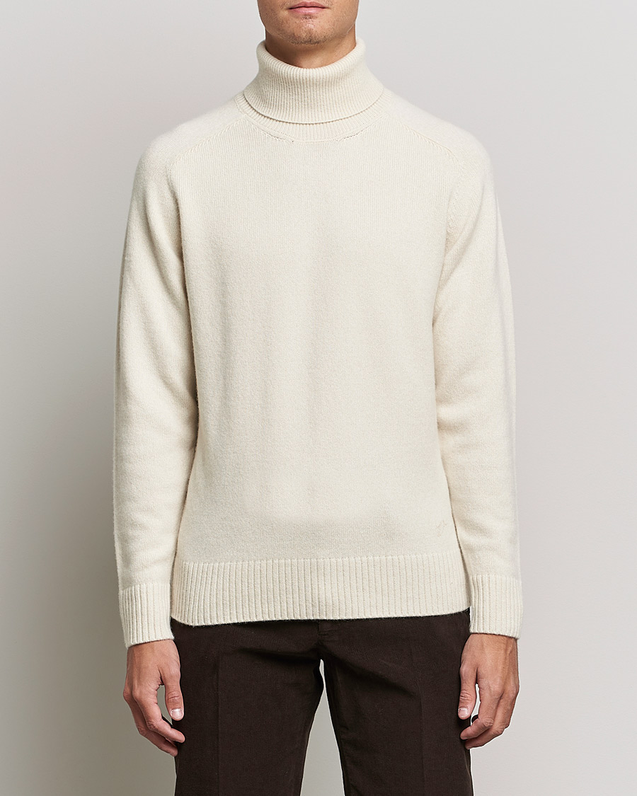 Men | Sweaters & Knitwear | Valstar | Cariaggi Cashmere Rollneck Natural