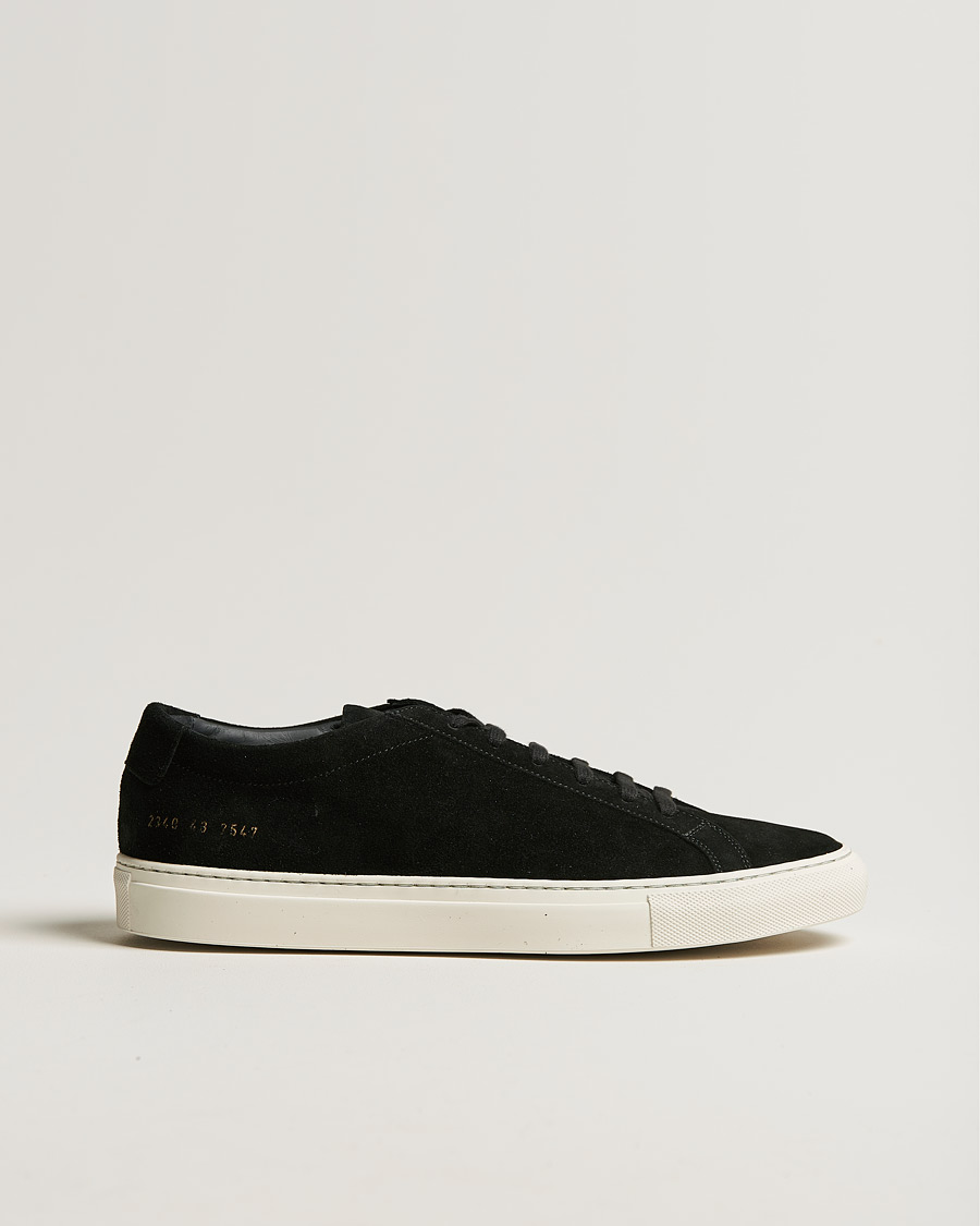 Men | Common Projects Original Achilles Suede Sneaker Black | Common Projects | Original Achilles Suede Sneaker Black