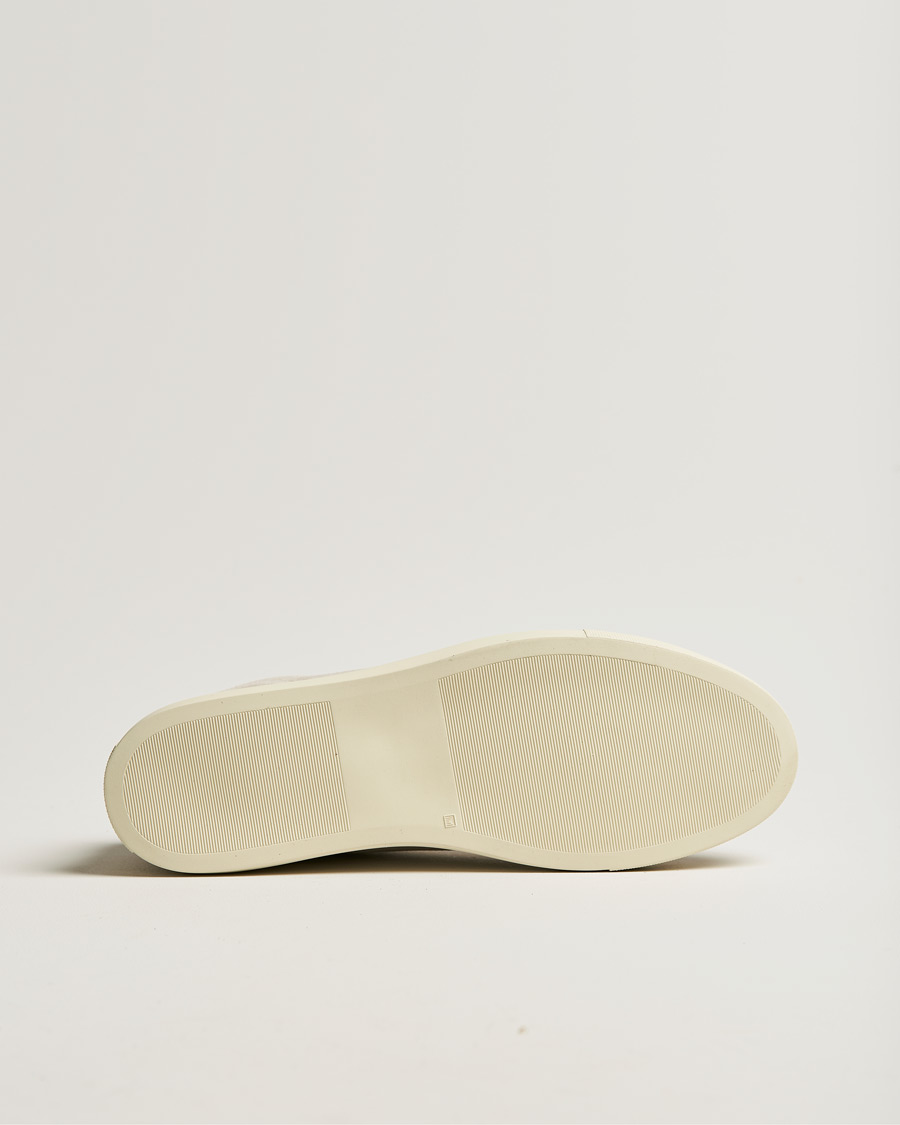 Men | Common Projects Retro Low Suede Sneaker Off White/Red | Common Projects | Retro Low Suede Sneaker Off White/Red