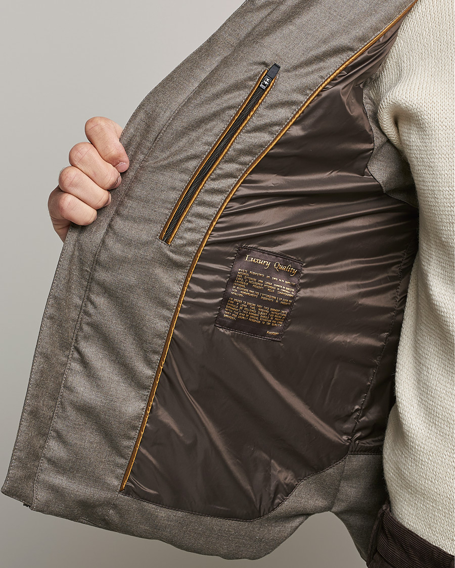 Men | Coats & Jackets | MooRER | Fire Wool/Cashmere Hooded Vest Beige