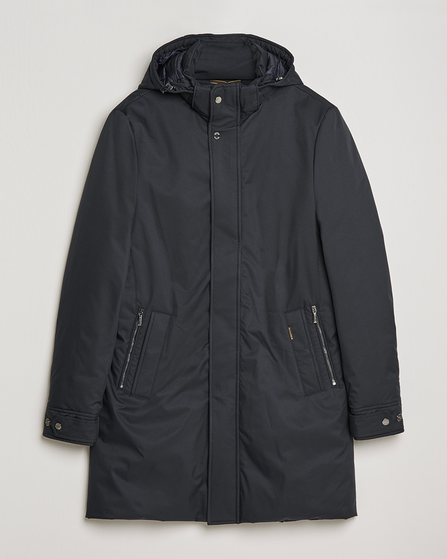 Men | Coats & Jackets | MooRER | Vermont Waterproof Padded Parka Navy